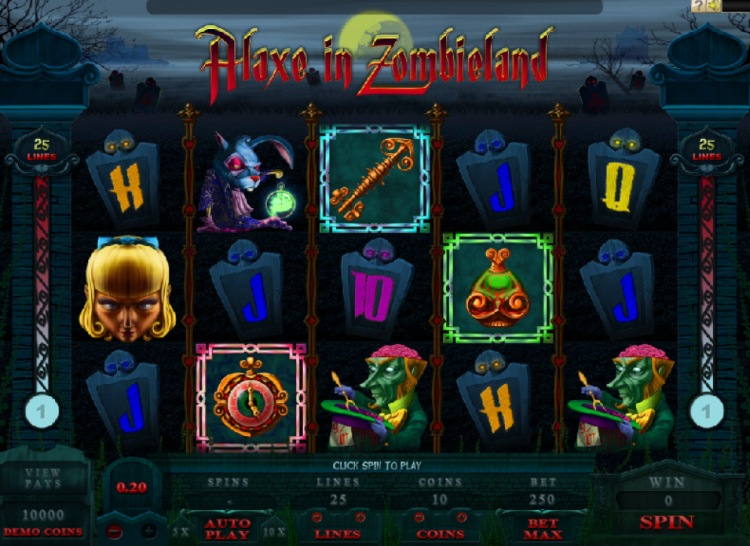 Игровой автомат «Alaxe In Zombieland» казино Эльдорадо